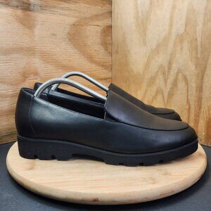 Vionic Black Leather Slip-On Loafers